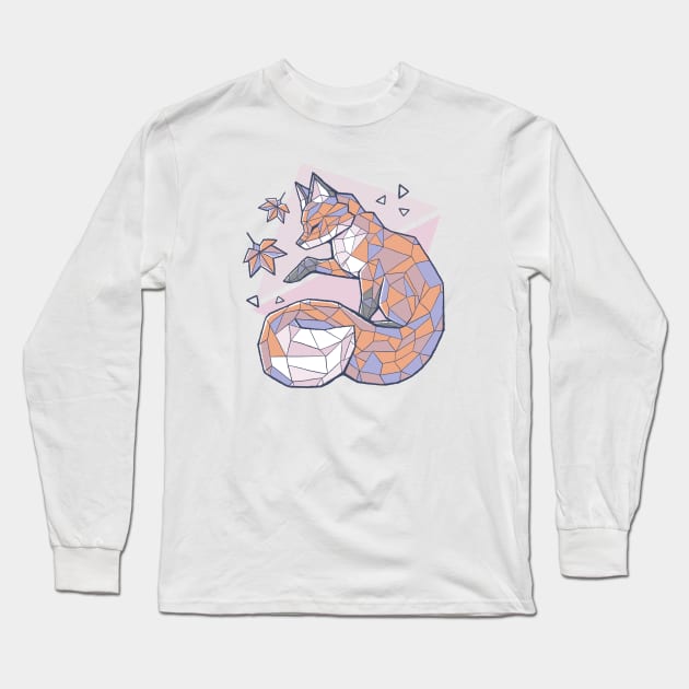 Paper Fox Long Sleeve T-Shirt by xMorfina